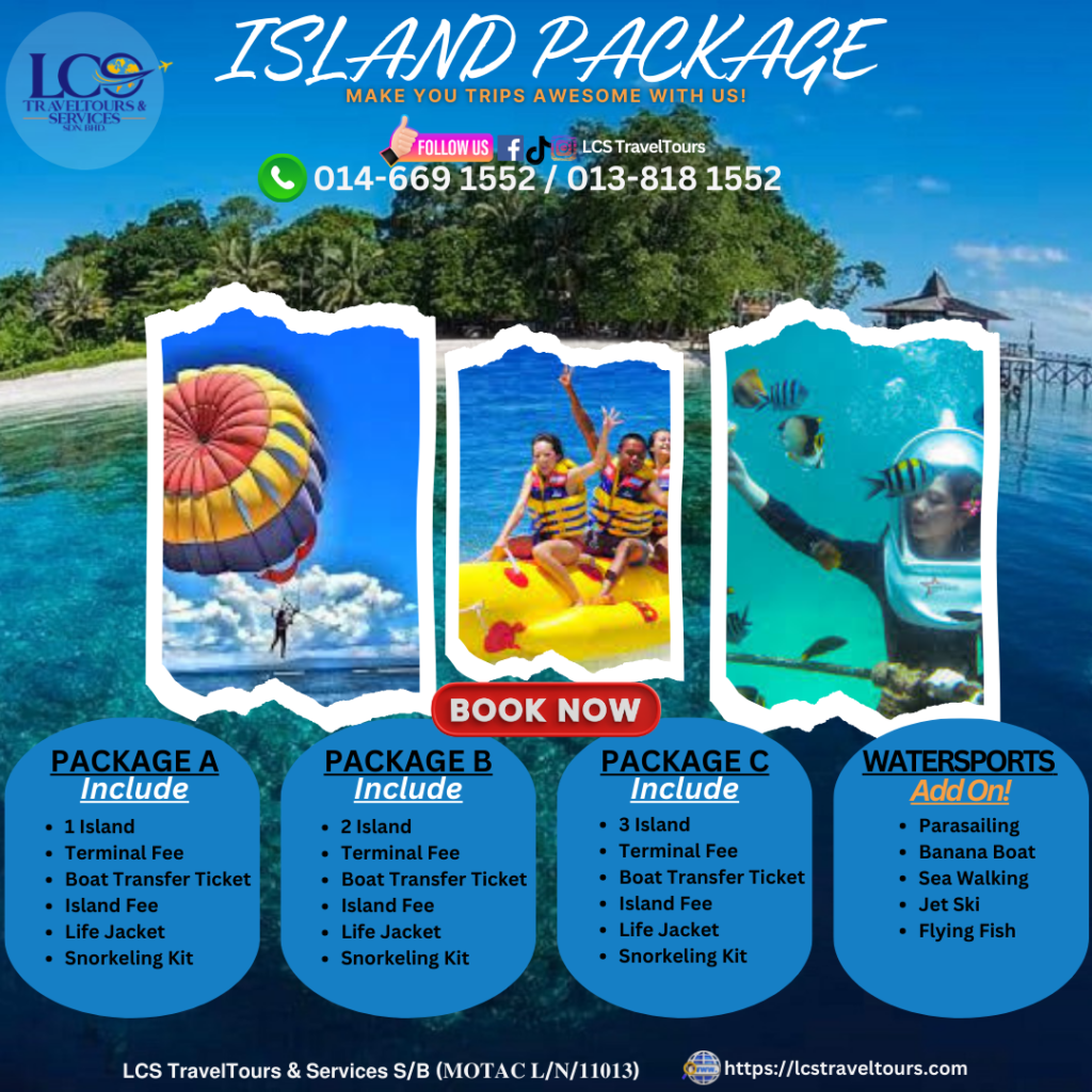 Sabah Holiday packages, island package, LCS Traveltours