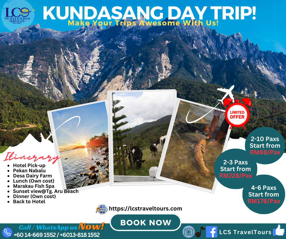 Sabah Holiday packages, day trip package, LCS Traveltours, sabah